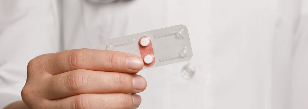 A morning after pill blister pack